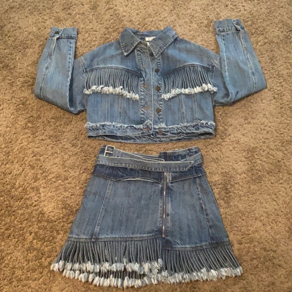 Denim Skirt Set
